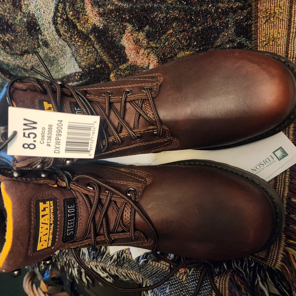 Men's Brown Steel Toe Boots